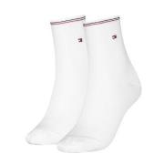 Tommy Hilfiger Strømper 2P Women Shine Short Socks Hvit Str 35/38 Dame