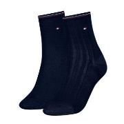 Tommy Hilfiger Strømper 2P Women Shine Short Socks Marine Str 35/38 Da...