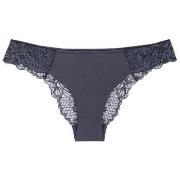 Wild Peony Florale Brazilian Knickers Truser Mørkgrå  38 Dame