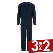 Damella Kurt Long Sleeve Pyjamas Marine bomull X-Large Dame