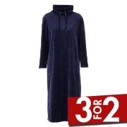 Damella Velour Cosy Dress Marine XX-Large Dame