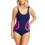 Damella Gloria Basic Chlorine Resistant Swimsuit Blå/Rosa polyester 42...