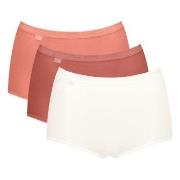 Sloggi Truser 3P Basic Plus Maxi Colored Lakserosa bomull 38 Dame