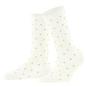 Falke Strømper Women Spike Dot Socks Benhvit bomull Str 39/42 Dame