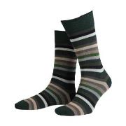 Amanda Christensen Strømper True Block Stripe Ankle Sock Svart/Grønn S...