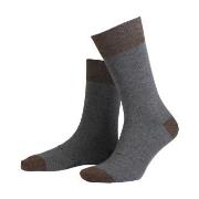 Amanda Christensen Strømper True Contrast Ankle Sock Grå Str 39/42