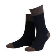Amanda Christensen Strømper True Contrast Ankle Sock Svart/brun Str 43...