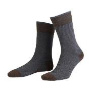 Amanda Christensen Strømper True Stripe Ankle Sock Brun Str 43/46