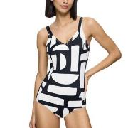 Triumph Summer Allure Wired Swimsuit Svart/Hvit D 46 Dame