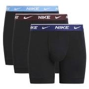 Nike 3P Everyday Essentials Cotton Stretch Boxer Svart/brun bomull Lar...
