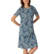 Schiesser Comfort Nightwear Short Sleepshirt Blå 38 Dame