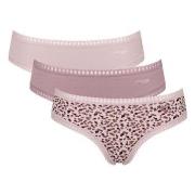 Sloggi Truser 3P GO Crush Hipster Briefs Sand/rosa bomull XX-Large Dam...