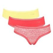 Sloggi Truser 3P GO Crush Hipster Briefs Rosa/Gul bomull XX-Large Dame
