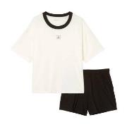 Marc O Polo Organic Cotton Short Pyjama Set Hvit/Svart bomull X-Small ...