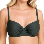 Damella Grace Wavy Bikini Bra Mørkgrørnn  D/E 44 Dame