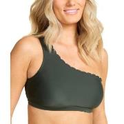Damella Nora Wavy Bikini Top Mørkgrørnn  38 Dame