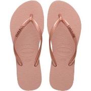 Havaianas Slim Logo Metallic Lysrosa Str 37/38 Dame