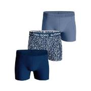 Björn Borg 3P Cotton Stretch Boxer 1721 Blå bomull Small Herre