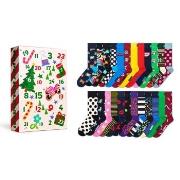Happy socks Strømper 24P Advent Calendar Socks Gift Set Hvit bomull St...