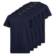 Claudio 5P Cotton T-Shirt Marine bomull Small Herre