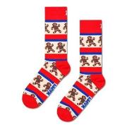 Happy socks Strømper Gingerbread Stripe Sock Rød modal Str 36/40