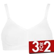 Damella BH Carla Soft Bra Hvit polyester E 70 Dame