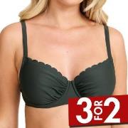Damella Grace Wavy Bikini Bra Mørkgrørnn  B/C 48 Dame