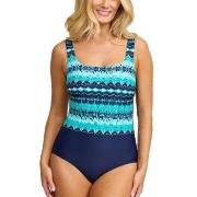 Damella Patricia Swimsuit Blå Mønster 38 Dame