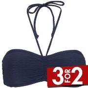 Damella Olivia Textured Padded Bikini Bra Marine nylon 38 Dame