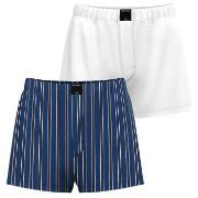 Björn Borg 2P Cotton Stretch Woven Boxer Shorts Blå/Hvit bomull Small ...