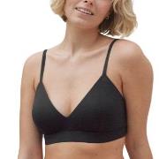 Pierre Robert BH Organic Cotton Triangle Bra Svart økologisk bomull X-...