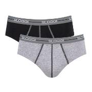 Sloggi 2P For Men Start Midi Grå bomull X-Large Herre