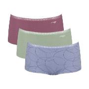 Sloggi Truser 3P GO Crush Hipster Shorts Multi-colour-2 bomull Small D...