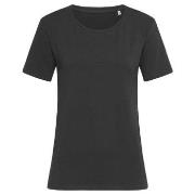 Stedman Claire Relaxed Women Crew Neck Svart ringspunnet bomull X-Smal...
