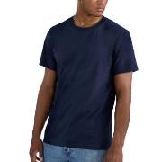 Bread and Boxers Light Weight Tee Marine økologisk bomull X-Small Herr...