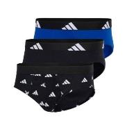 adidas 3P Active Flex Cotton Brief Svart/Blå bomull Medium Herre