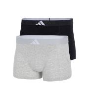 adidas 2P Active Flex Cotton Body Trunk Svart/Grå bomull Medium Herre
