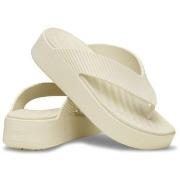 Crocs Getaway Groove Platform Flip Benhvit US W9 (EU 39-40) Dame