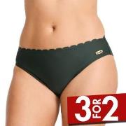 Damella Emily Wavy Bikini Brief Mørkgrørnn  42 Dame