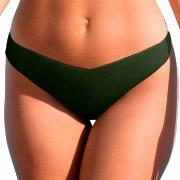 Wiki Low Cut Brazilian Bikini Brief Mørkgrørnn  Small Dame