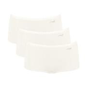 Sloggi Truser 3P GO Crush Hipster Shorts Elfenben bomull Large Dame