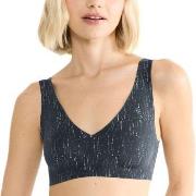 Sloggi BH ZERO Feel 2 0 Festive Bralette Svart Mønster X-Large Dame