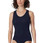 Schiesser Fine Rib Top Mørkblå bomull X-Large Dame