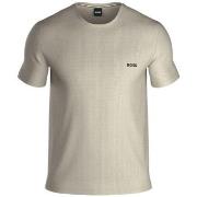 BOSS Waffle T Shirt Offwhite XX-Large Herre