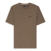 BOSS Waffle T Shirt Lysbrun  X-Large Herre