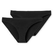 Schiesser Truser 2P 95-5 Organic Cotton Mini Briefs Svart bomull XX-La...