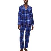 Triumph Boyfriend Long Sleeved Pyjama Set Mørkblå bomull 42 Dame