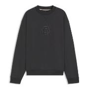 BOSS Patch Sweatshirt Mørkgrå  bomull Medium Herre