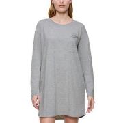 Triumph Long Sleeve Nightdress Grå bomull 44 Dame
