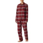 Schiesser Long Sleeve Pyjamas Rød bomull 44 Dame
